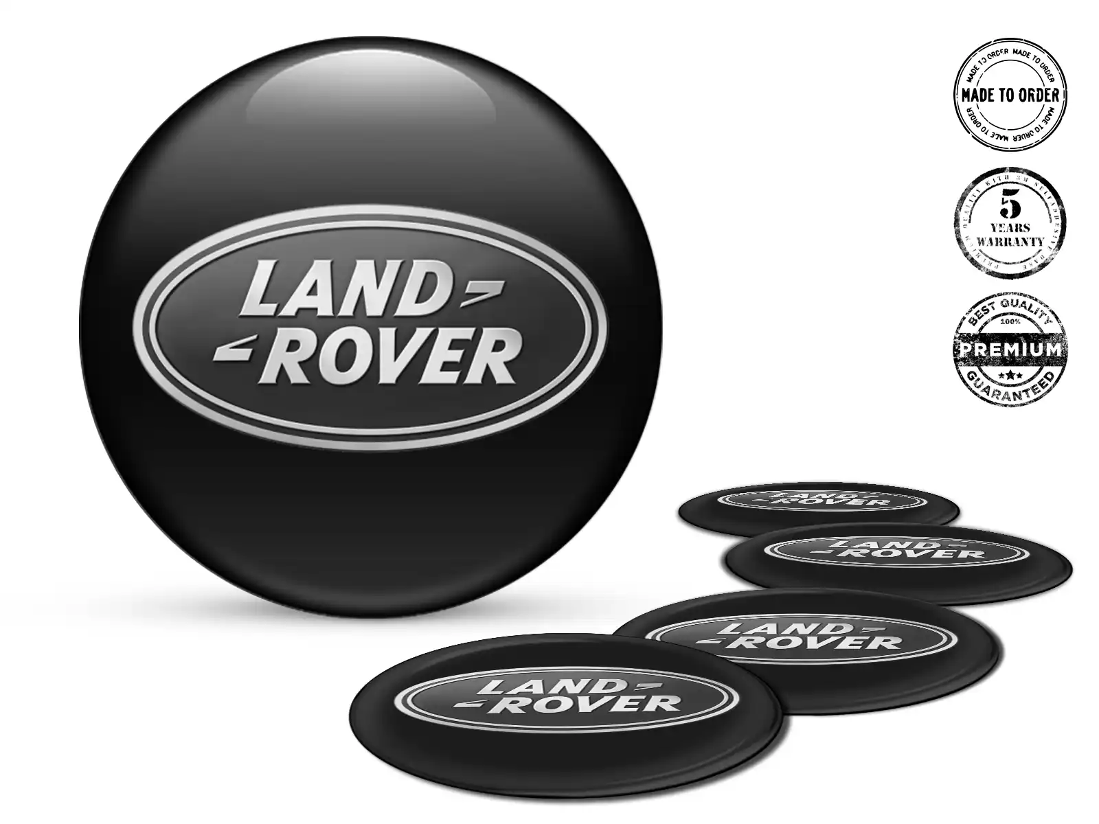 Land Rover Etiqueta Bombada Edición Calcomanías de Aro Alta Calidad
